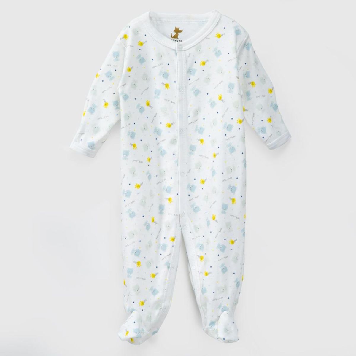 COYOTE KIDS - Enterito blanco ositos algodón peruano - Blanco