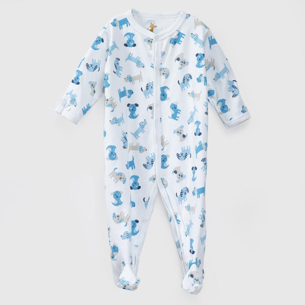 COYOTE KIDS - Enterito blanco perritos algodón peruano - Blanco