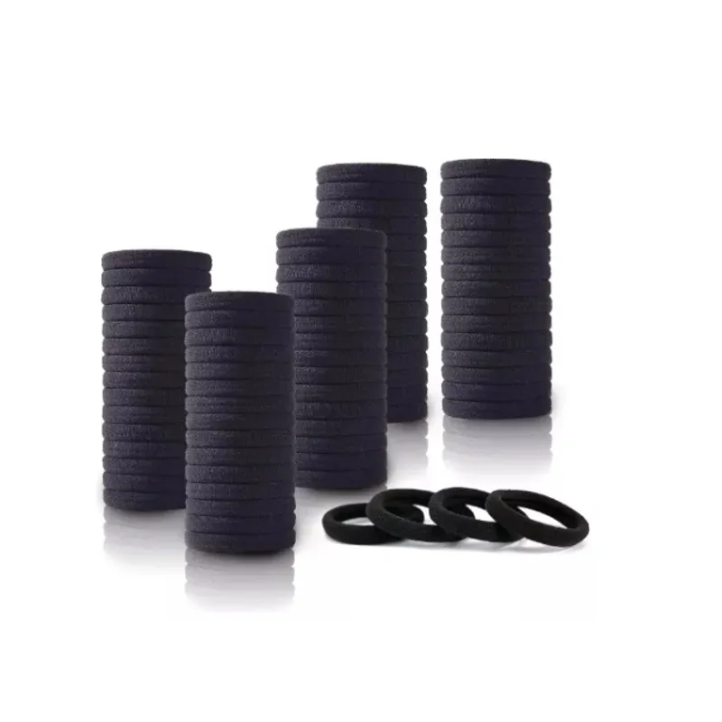 GENERICO - Set 32 Colets Colores Gruesas Para Cabello Pelo Elástico Negro