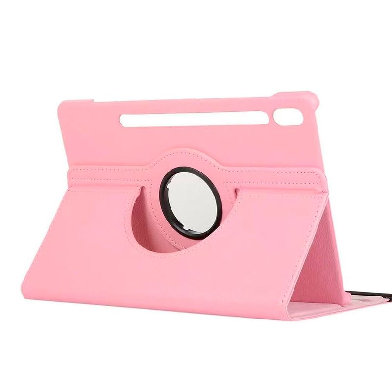 JOIGO - Funda Giratoria Para Samsung S9 Plus Lamina Vidrio Rosado