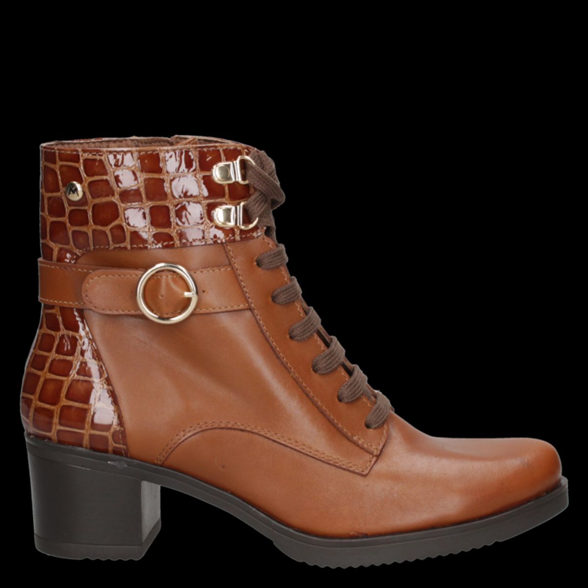 MINGO - Botín Casual Mujer Marrón Mingo