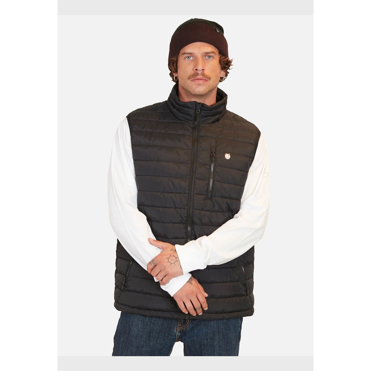 MAUI AND SONS - Parka Puffa Kanapali Negro Hombre Maui And Sons