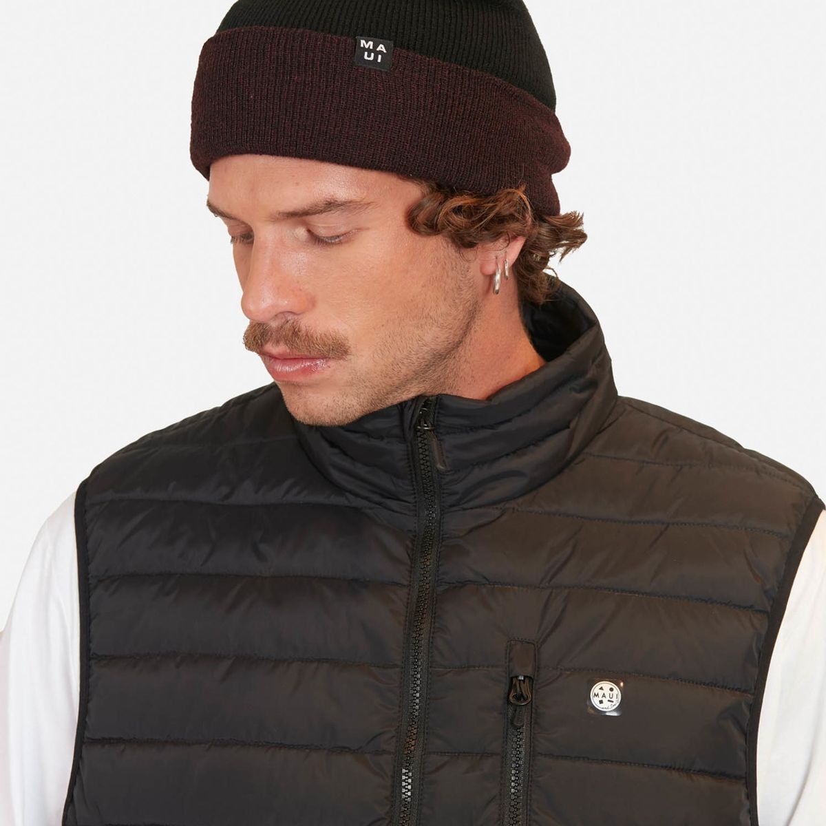 MAUI AND SONS - Parka Puffa Kanapali Negro Hombre Maui And Sons