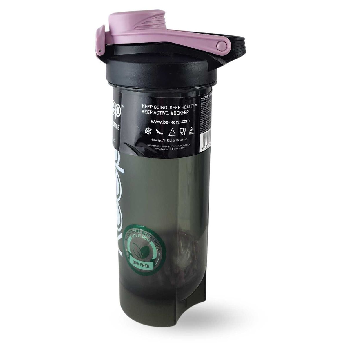 KEEP - Botella Shaker Keep 700mL Sport Outdoor Gimnasio Lila