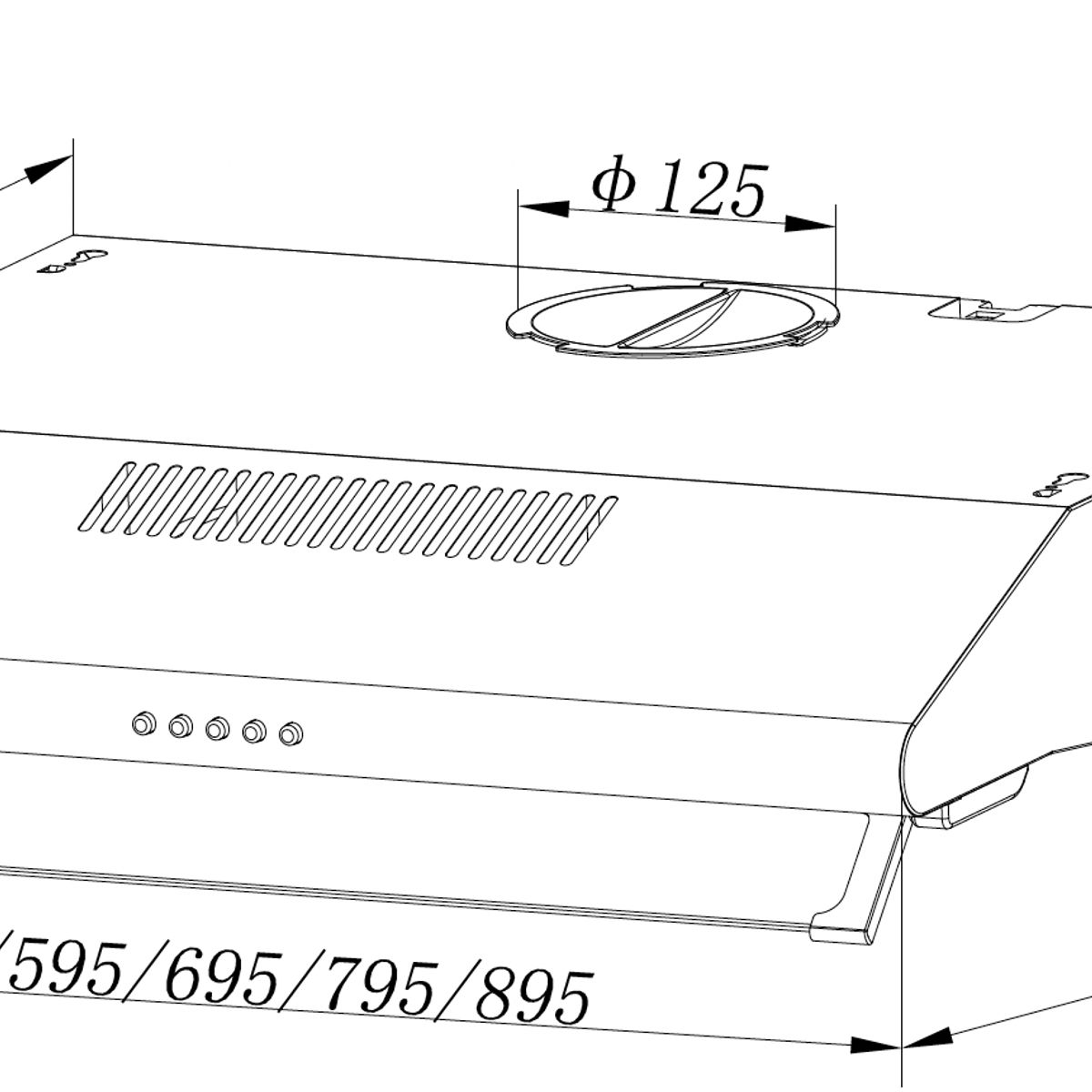 DUNE - Campana de Cocina Decorativa DÜNE TF2260SS