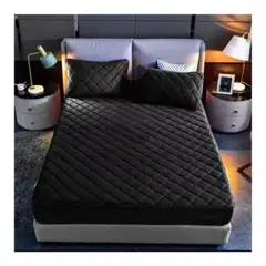 GENERICO - Cubre Colchon Impermeable 2 Plazas + 2 Fundas