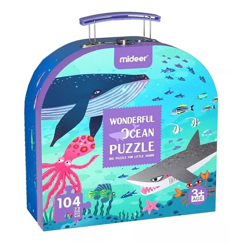 MIDEER - Puzzle Rompecabeza Maleta Océano Fantástico Mideer +3 Años