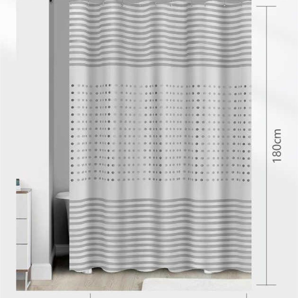 GENERICO - Cortina de Baño 180x180cm