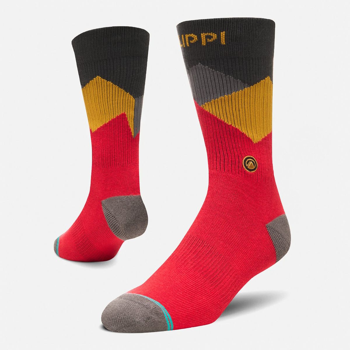 LIPPI - Calcetin Hombre Travel Walk Classic Socks Rojo Lippi