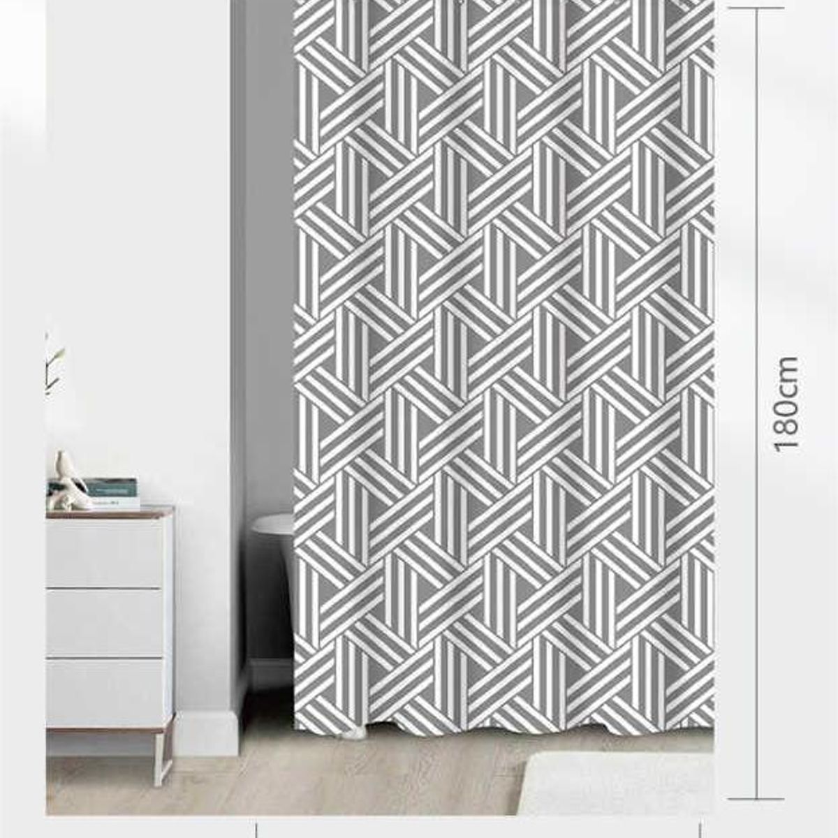 GENERICO - Cortina de Baño 180x180cm