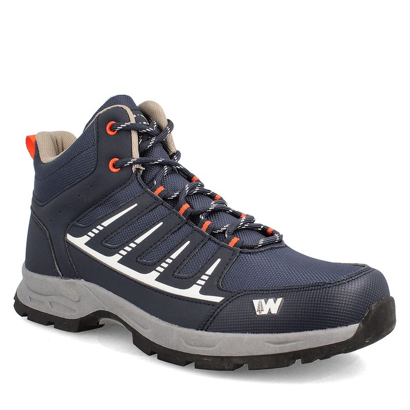 WEINBRENNER - Botín Hombre Weinbrenner Larix Stag Azul Marino - Naranjo