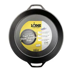 LODGE - Sartén Classic Doble Asa Hierro Fundido 43 cm - Negro