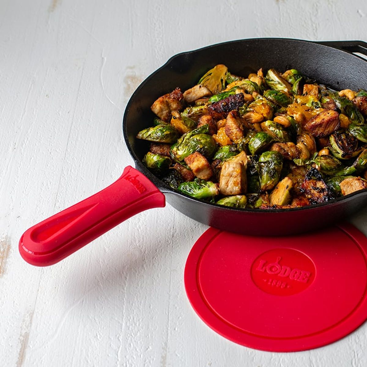 LODGE - Mango de Silicona Deluxe Rojo LODGE CAST IRON