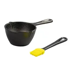 LODGE - Set Olla para Derretir y Pincel Silicona CAST IRON