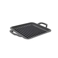LODGE - Sartén Cuadrado Parrilla Hierro Fundido 28 cm CAST IRON