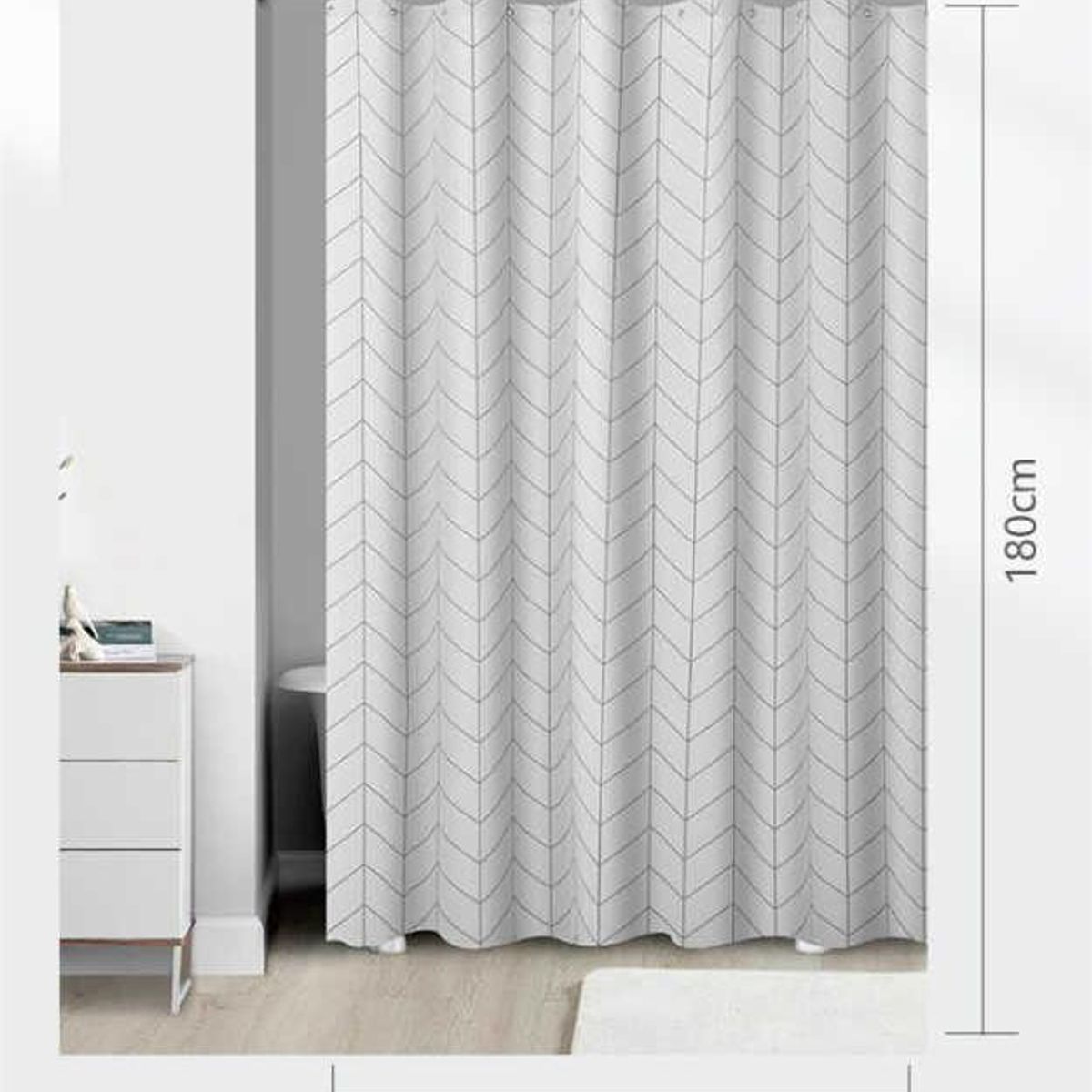 GENERICO - Cortina de Baño 180x180cm