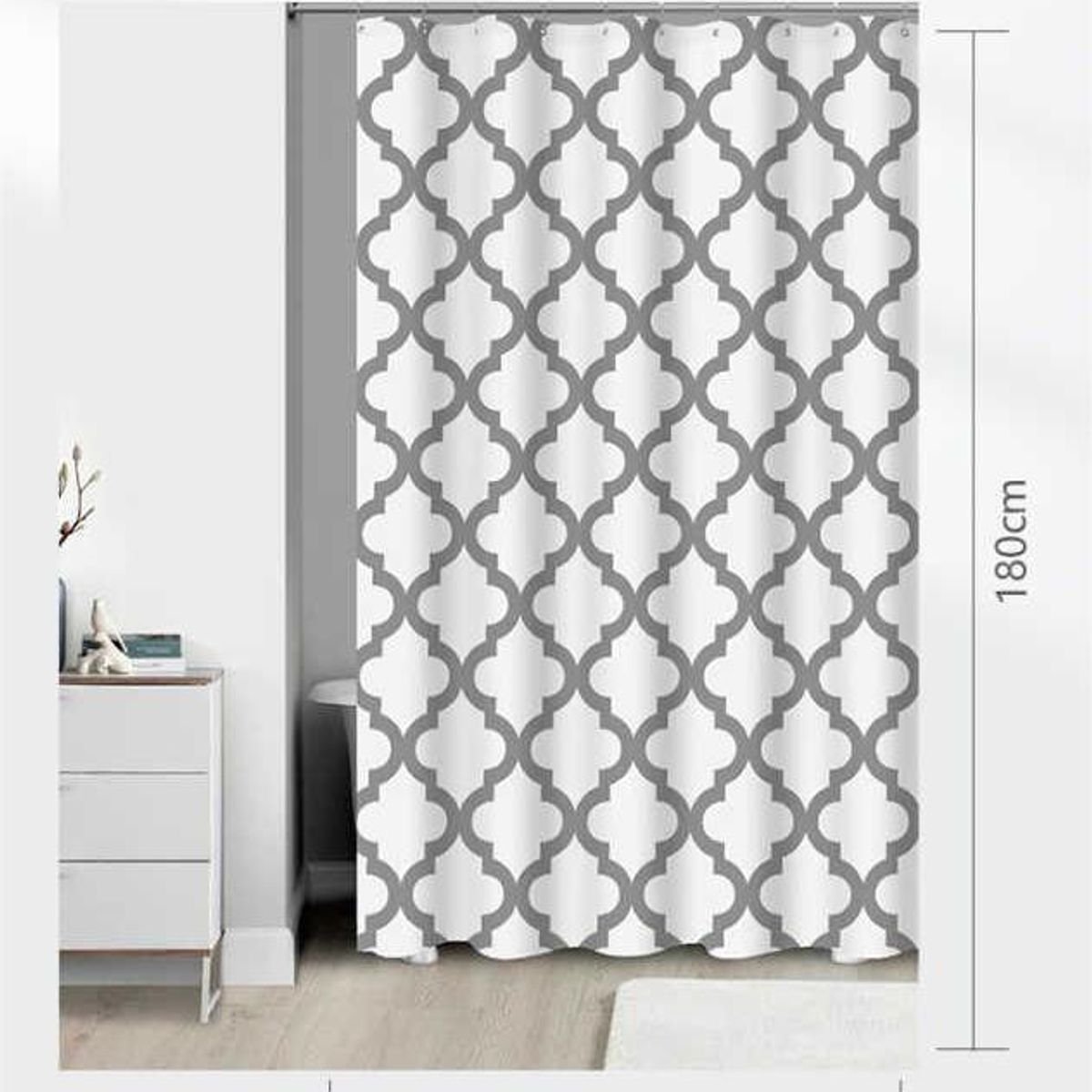 GENERICO - Cortina de Baño 180x180cm