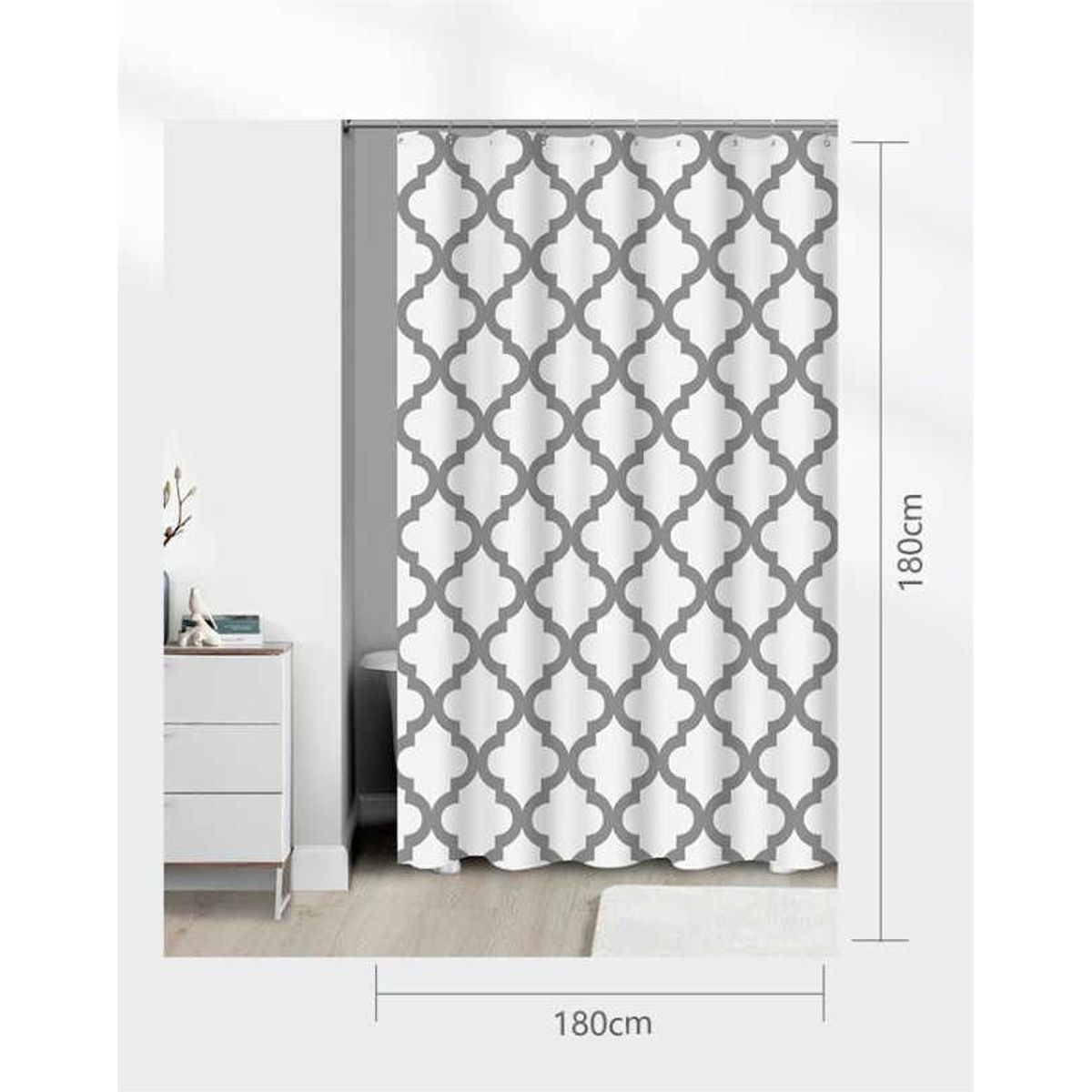 GENERICO - Cortina de Baño 180x180cm