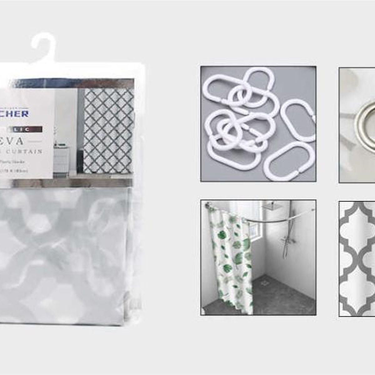 GENERICO - Cortina de Baño 180x180cm