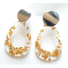 CATHALIFAUDJOYAS - AROS PIEDRAS RESINA Y ACERO