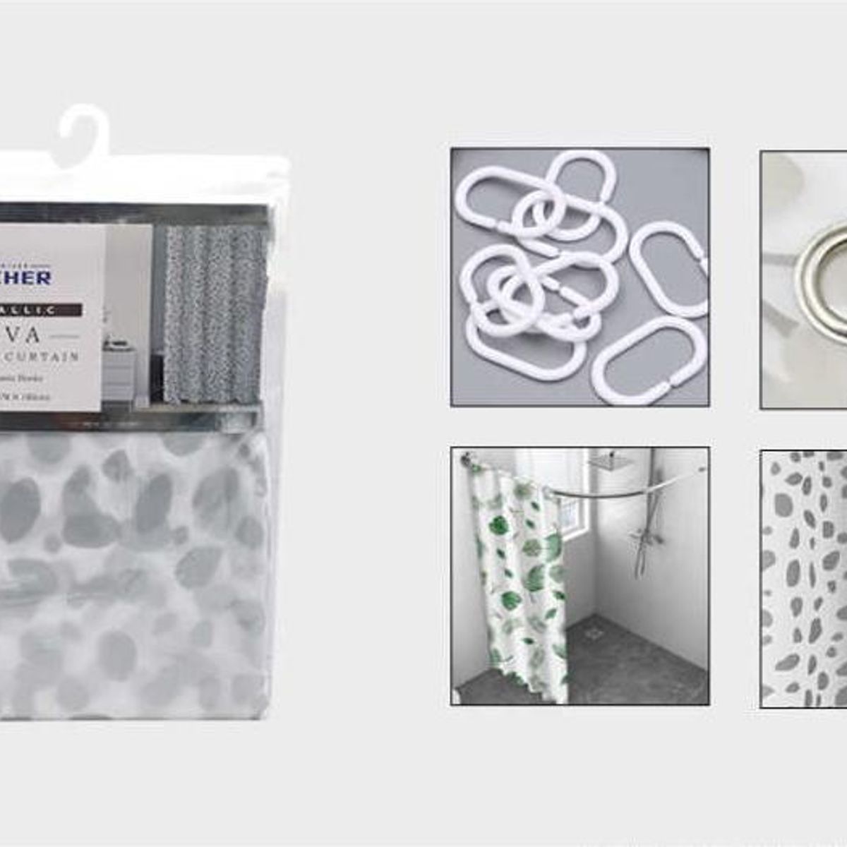 GENERICO - Cortina de Baño 180x180cm