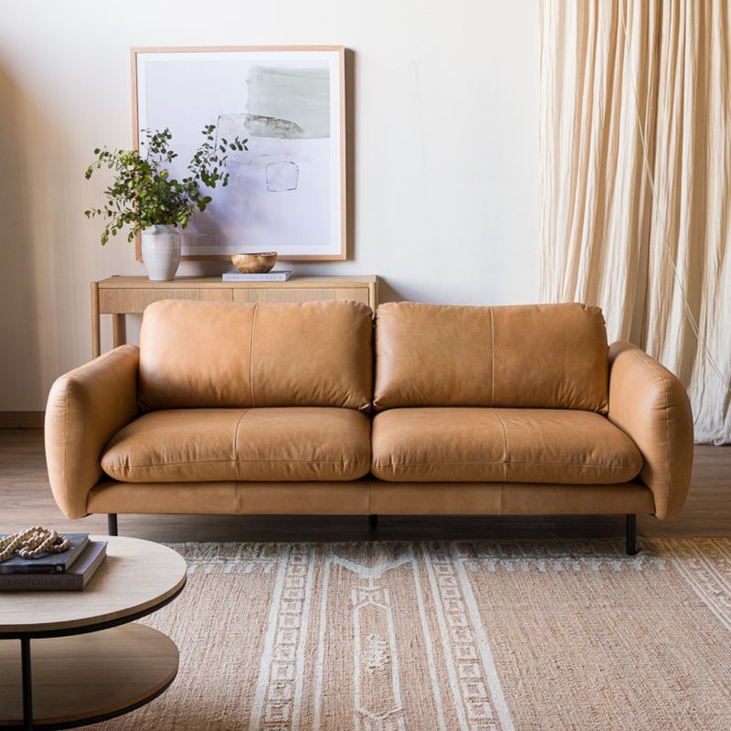 AMOBLE - Sofa Alzira Camel 230 Amoblé