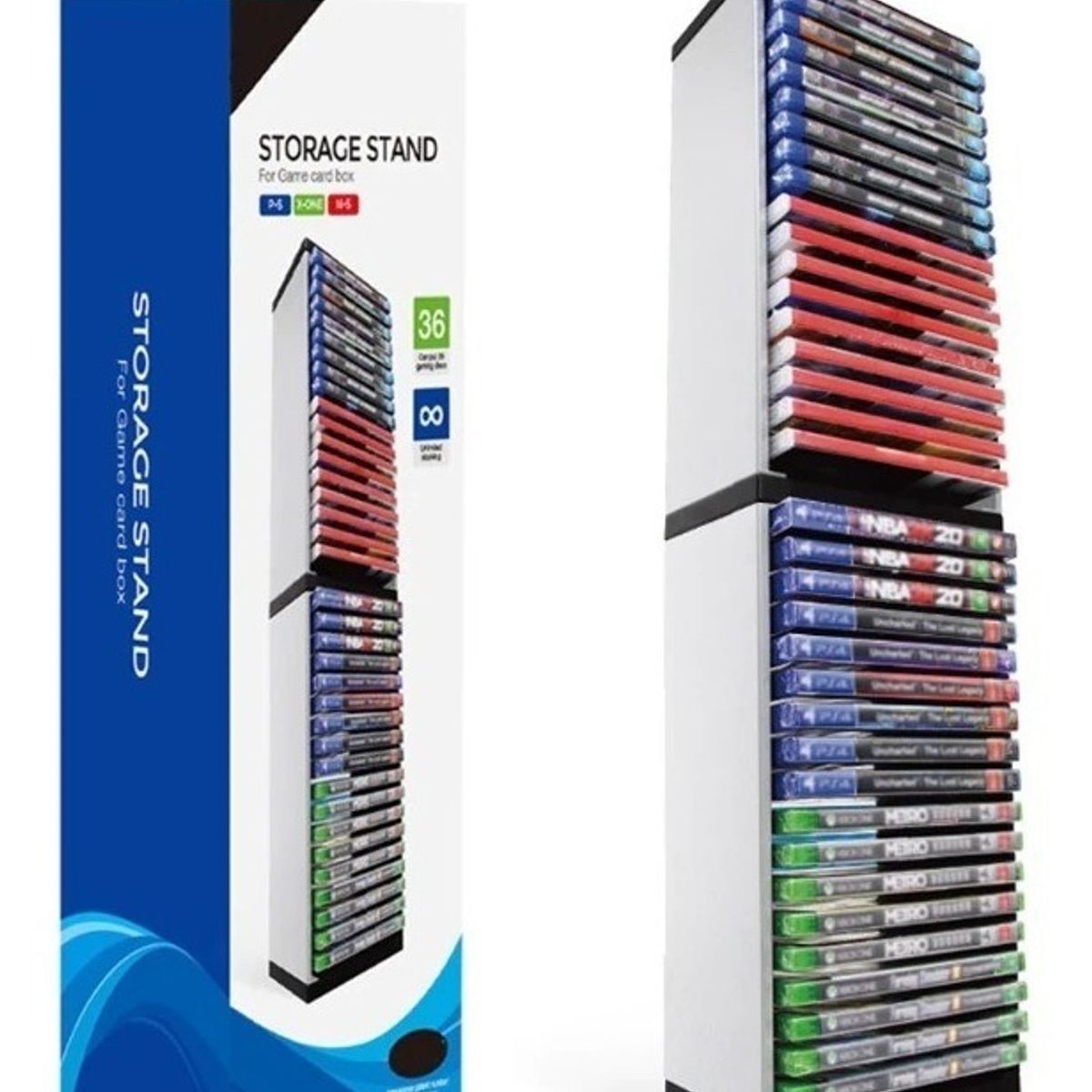 DOBE - Torre De Almacenamiento De Juegos Ps5 Ps4 Xbox One Series