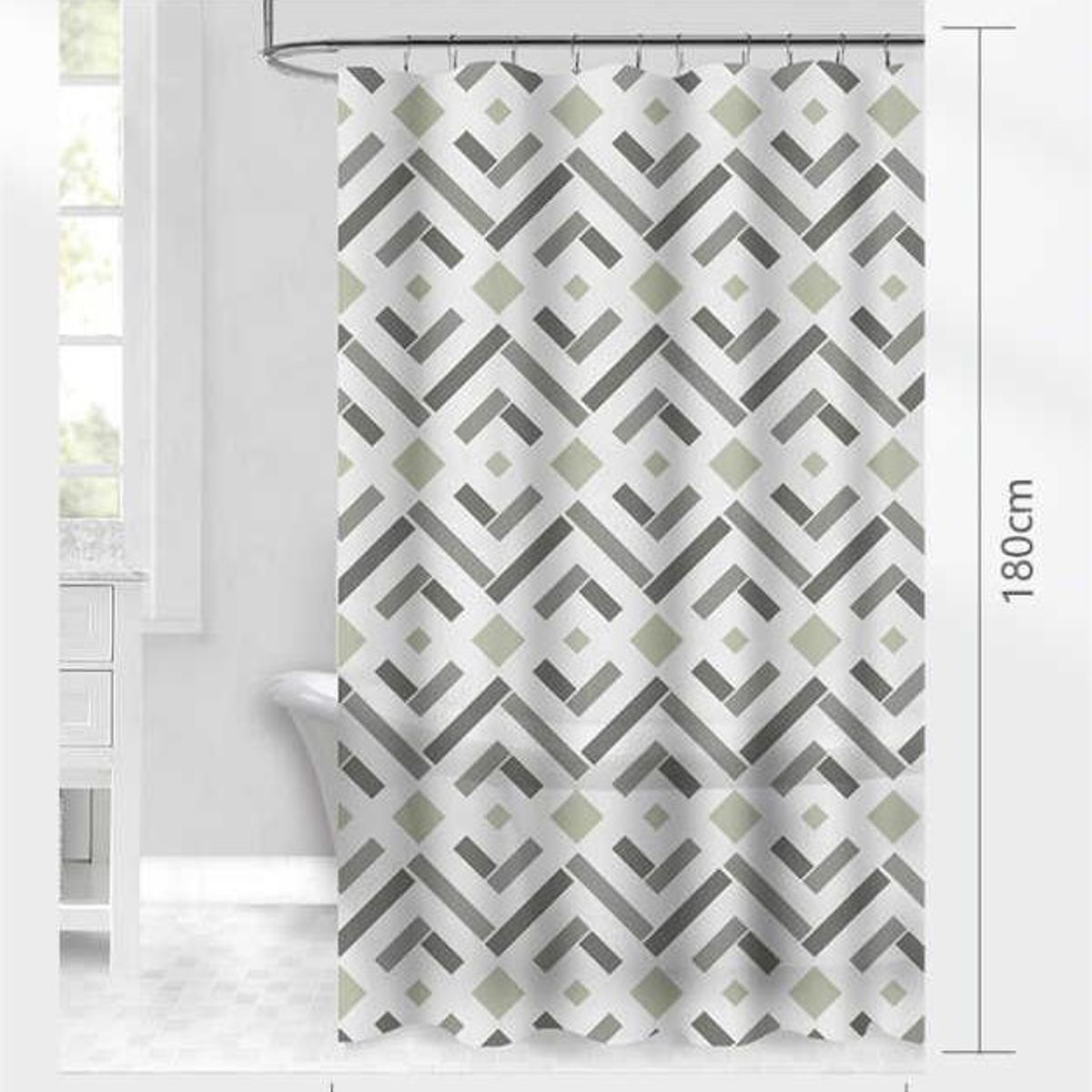 GENERICO - Cortina de Baño 180x180cm