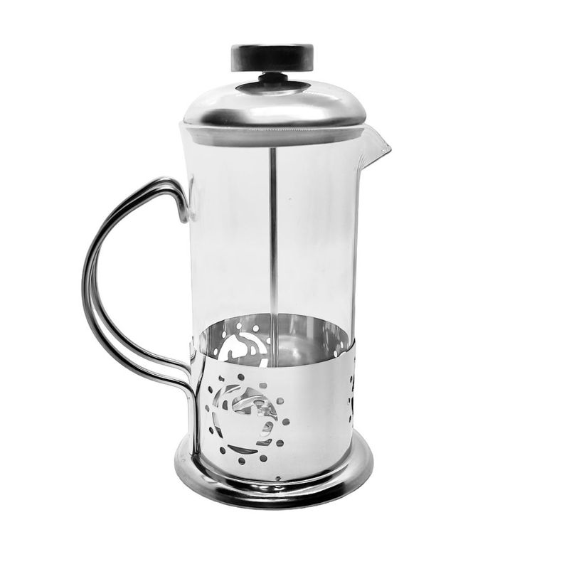 BAZUCA - Cafetera Francesa Vidrio 350 ml Metal Transparente