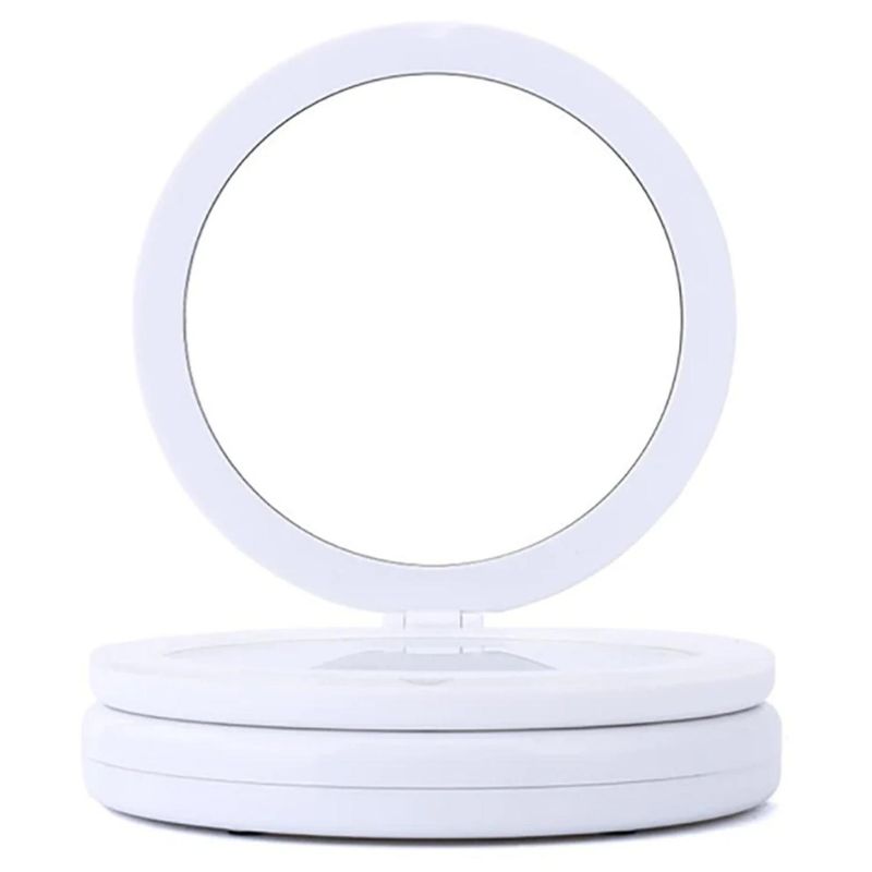 GENERICO - Espejo De Maquillaje Plegable LED USB Con Aumento 35x17x16cm