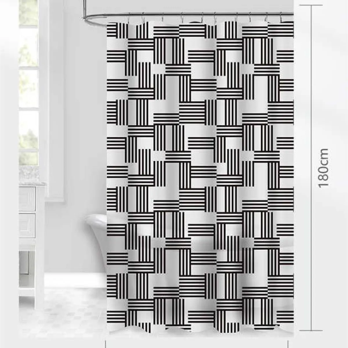 GENERICO - Cortina de Baño 180x180cm