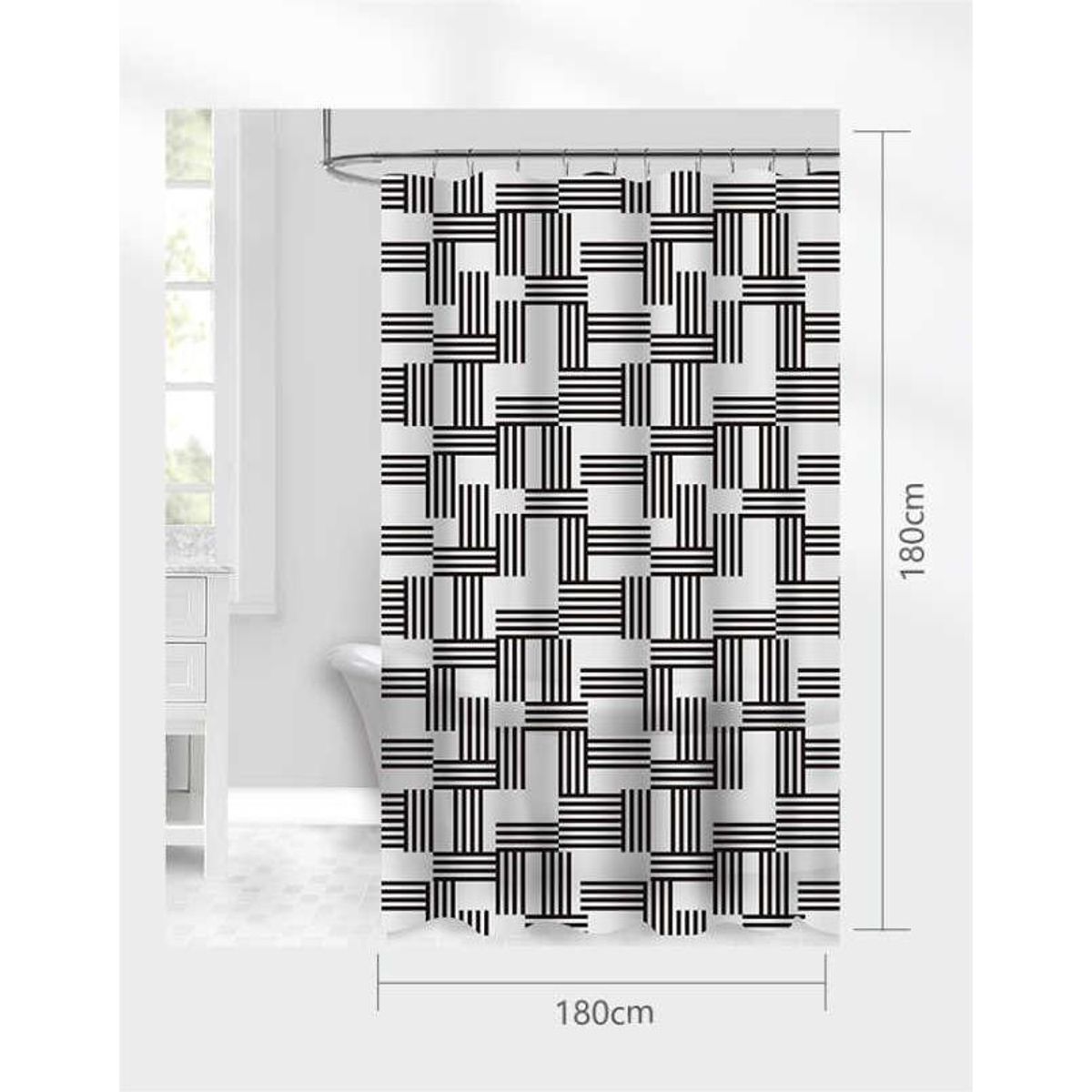 GENERICO - Cortina de Baño 180x180cm