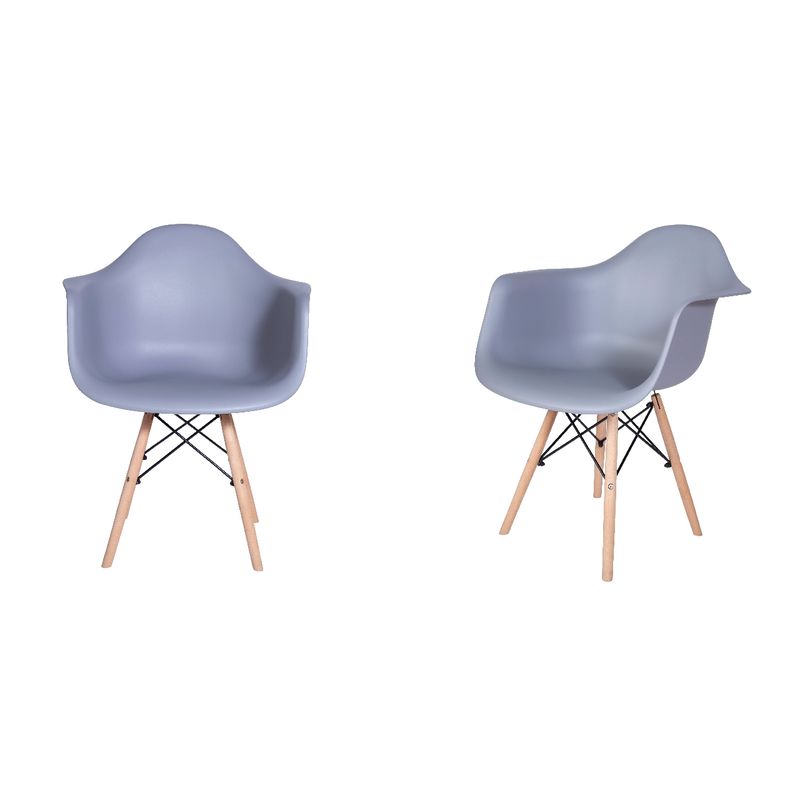 WHITE MARKET - Pack x 2 Sitiales Eames Gris