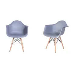 WHITE MARKET - Pack x 2 Sitiales Eames Gris