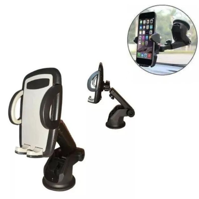 GENERICO - Soporte Celular Auto Brazo Ventosa Parabrisa