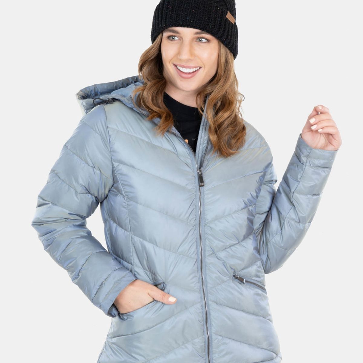 MAUI AND SONS - Parka Maroon Bells Celeste Mujer Maui And Sons