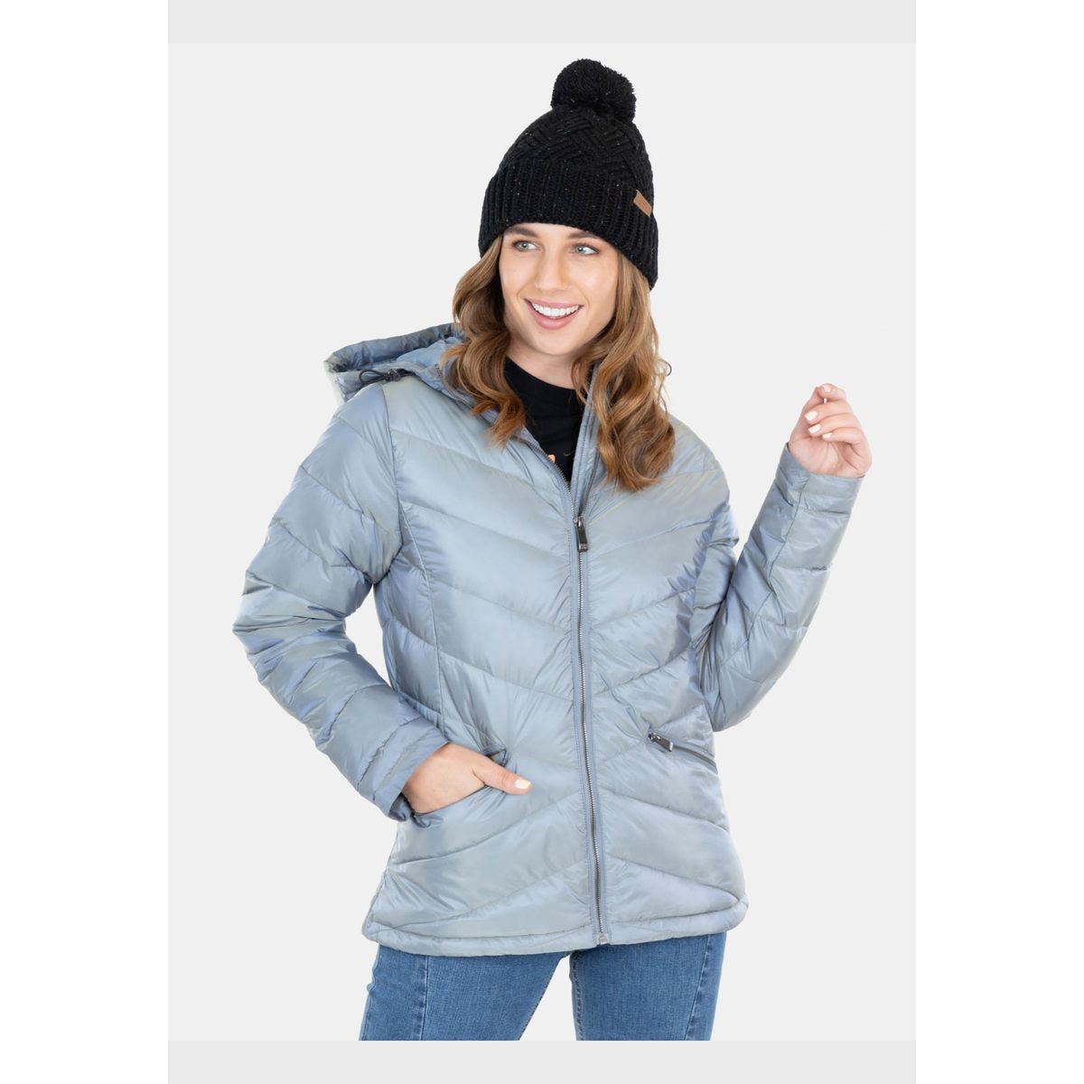 MAUI AND SONS - Parka Maroon Bells Celeste Mujer Maui And Sons