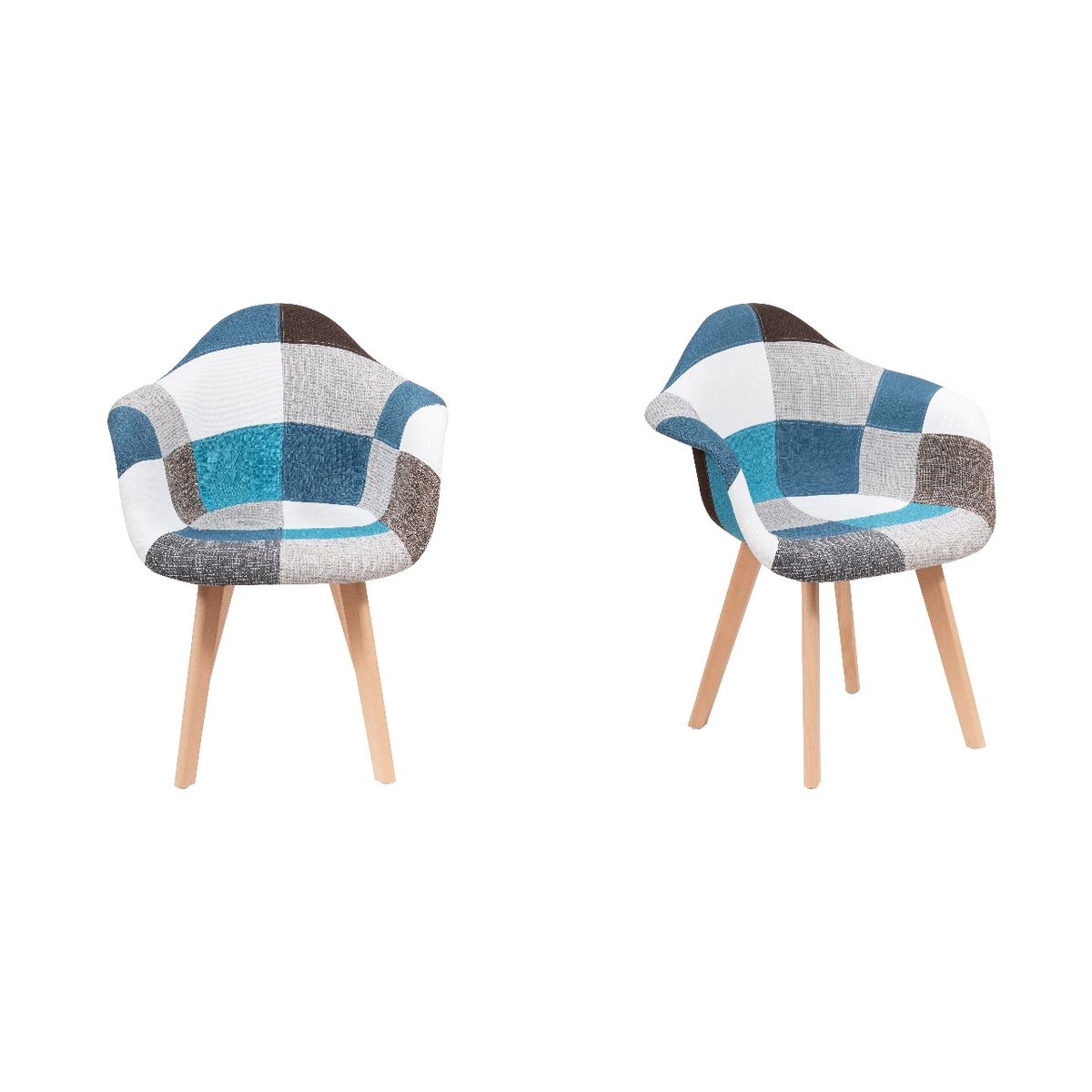 WHITE MARKET - Pack x 2 SItial Patchwork Nordico