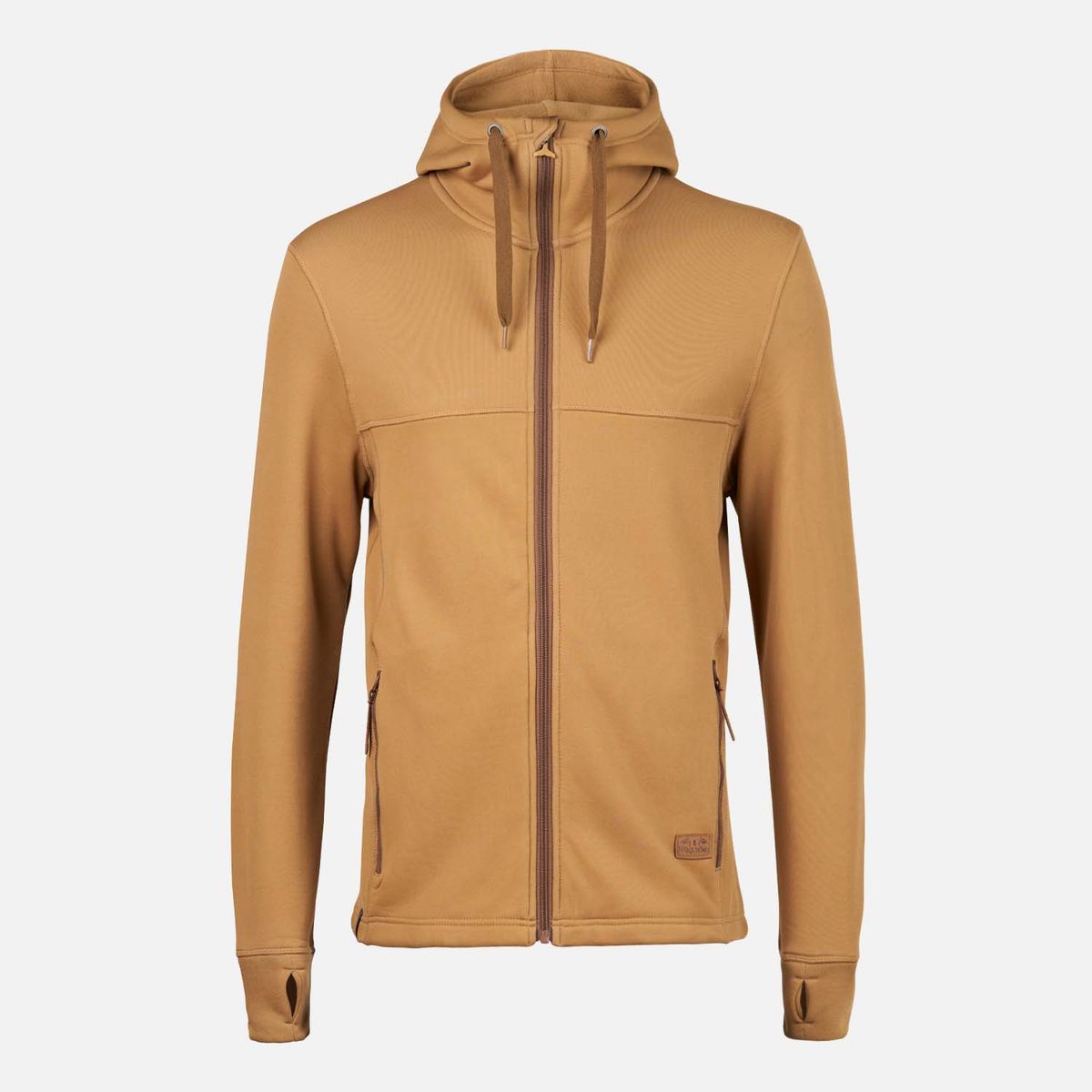 HAKA HONU - Poleron Hombre Hoodini Mostaza Haka Honu