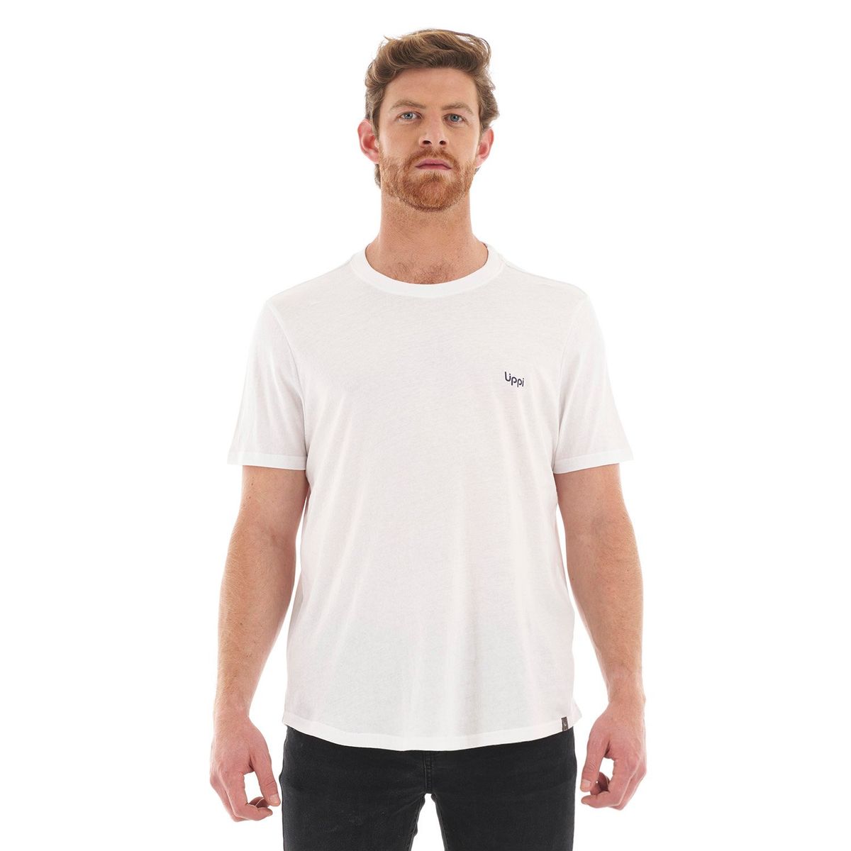 LIPPI - Polera Hombre Cerro Castillo T-Shirt Blanco Lippi