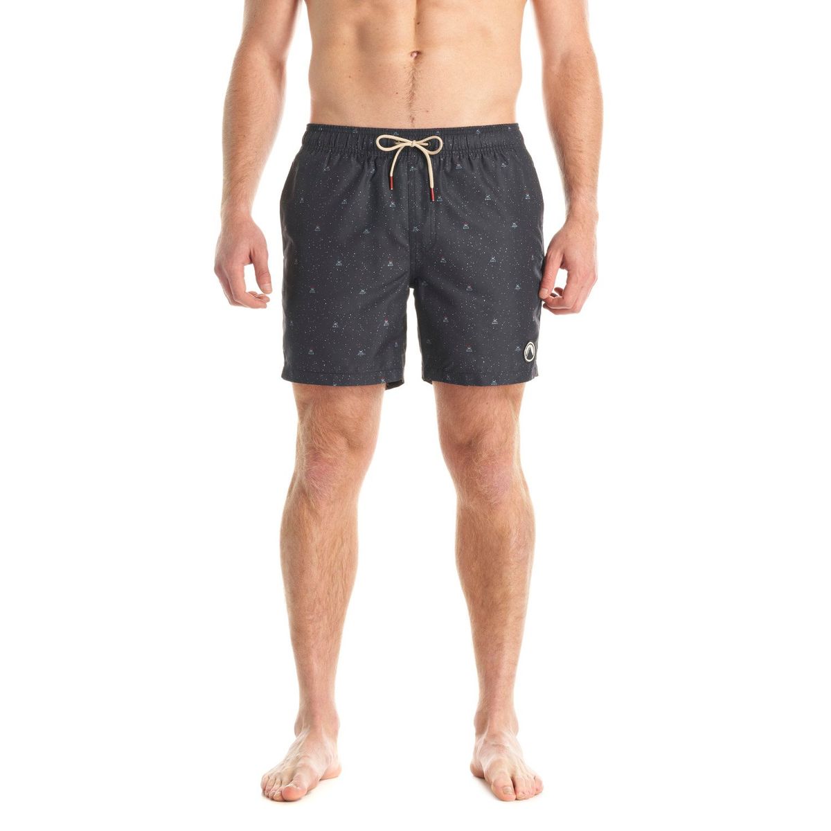 LIPPI - Short Hombre Aqua Swimwear Print Grafito Lippi