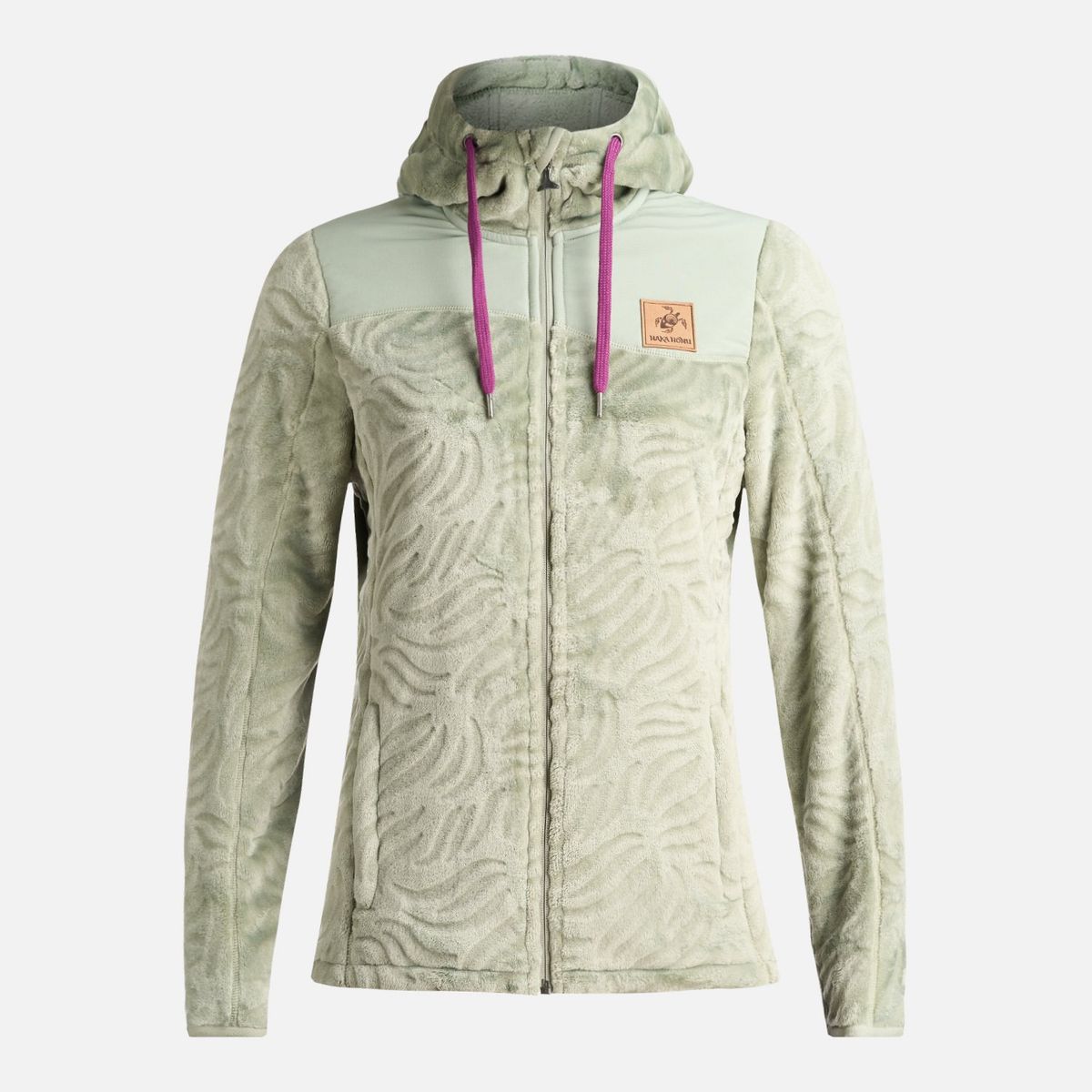 HAKA HONU - Poleron Mujer Polaroid Verde Claro Haka Honu