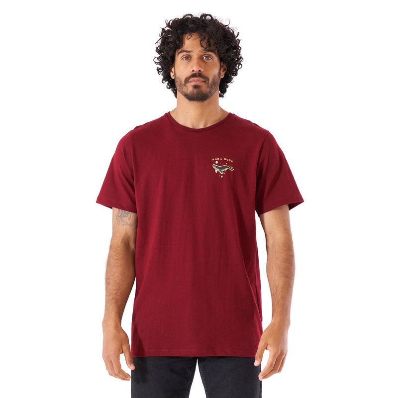 HAKA HONU - Polera Hombre Solana Rojo Haka Honu