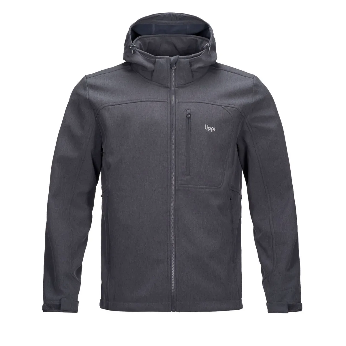 LIPPI - Chaqueta Hombre Macaya Softshell Hoody Jacket Melange Azul Lippi