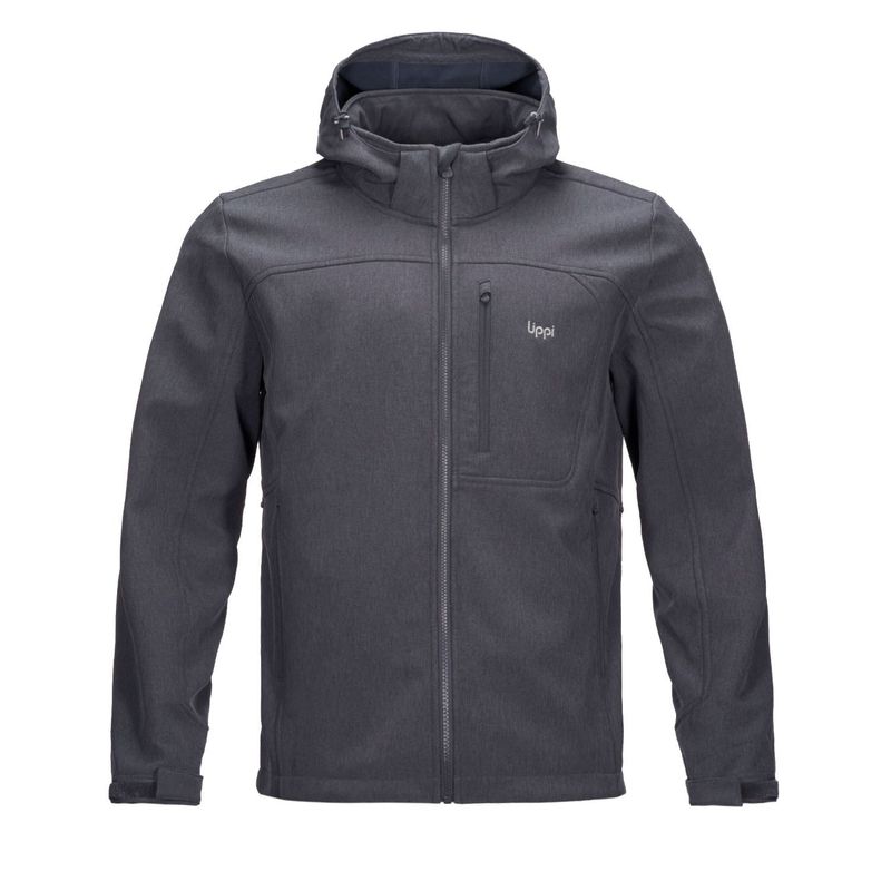 LIPPI - Chaqueta Hombre Macaya Softshell Hoody Jacket Melange Azul Lippi