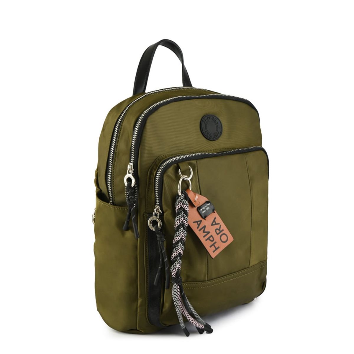 AMPHORA - Mochila Mediana Riz Verde Oliva
