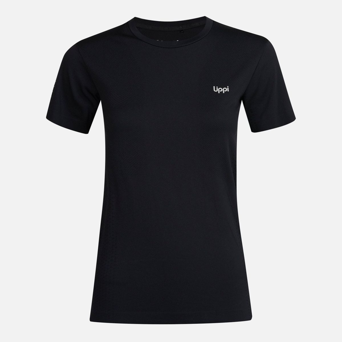 LIPPI - Polera Mujer Challenge Seamless T-Shirt Negro Lippi