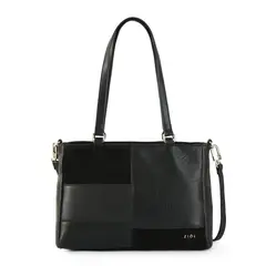 ZIOL - Cartera dos asas tres divisiones grande ellie negro