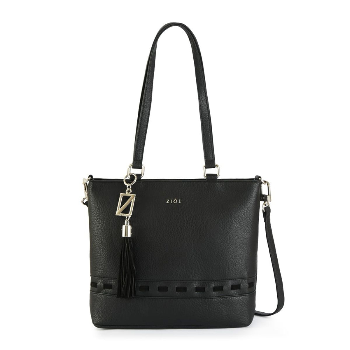 ZIOL - Cartera tote kristal mediana negro