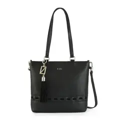 ZIOL - Cartera dos asas mediana kristal negro